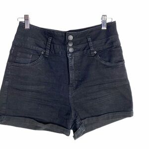 Hi Waist Up lift jean shortie shorts